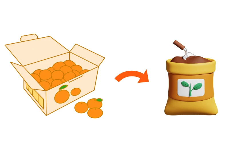 廃棄果肉の削減と再利用